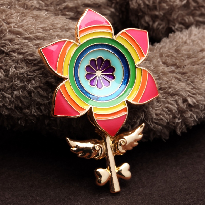 Flower Fairy Second Generation Flower Key Brooch Box Original Handmade Jewelry Little Bei's Flower Key Cute Brooch