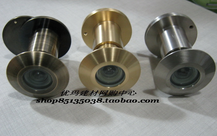 High definition large aperture lengthened full copper cat eye door mirror thickened security door 35 38 40 40 43