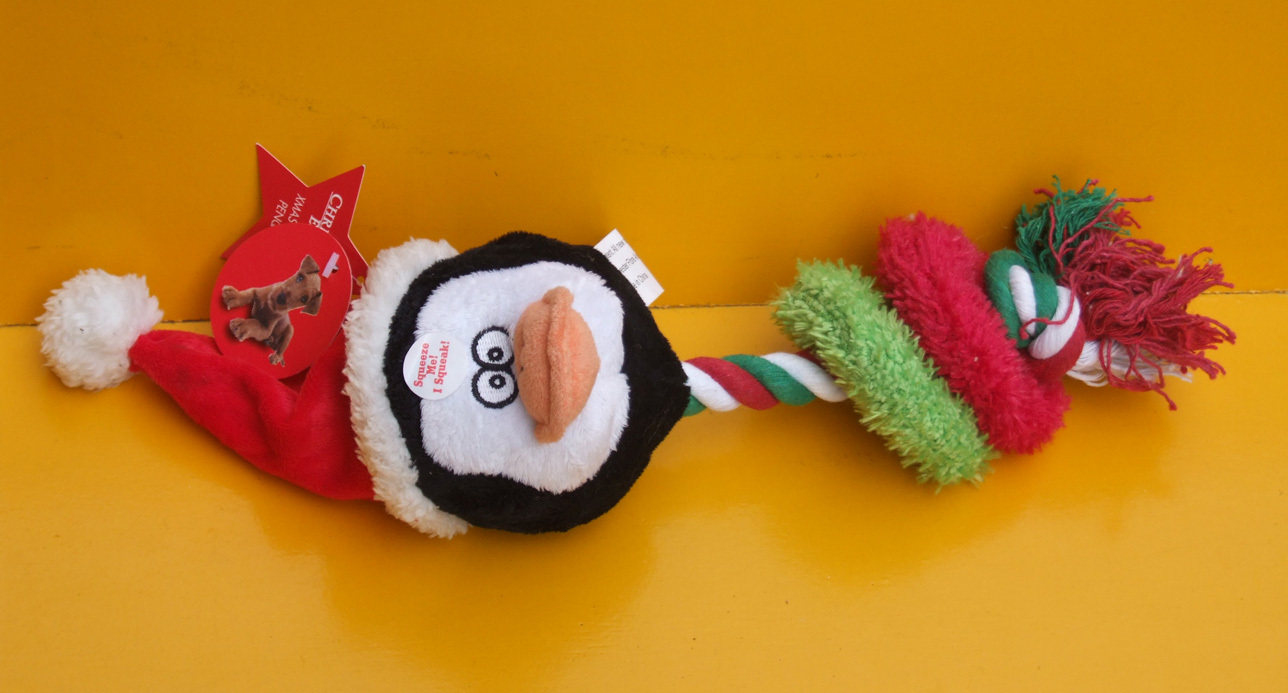 Export single RENA PET dog high quality plush knot toy penguin