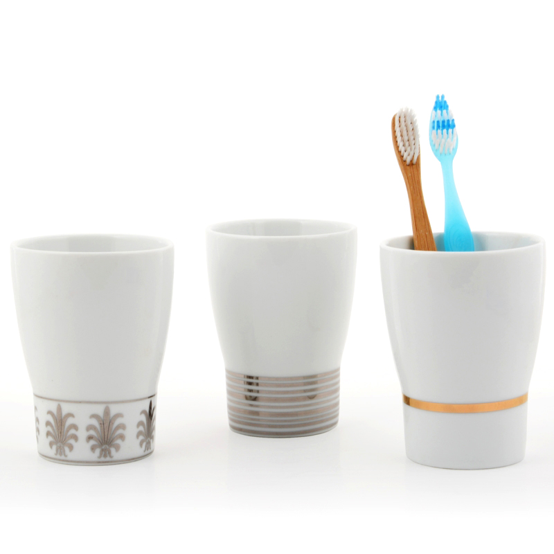 Swiss fashionable sanitary SPIRELLA silk PuRuiLiang glazed ceramic Mr Premji circular gargle brush cylinder