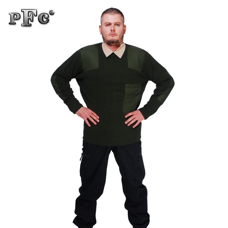 Pfc German Police Autumn and Winter Crew Neck Sweater Jacket, Original Version, Military Enthusiasts and Travelers' Gear for Men and Women