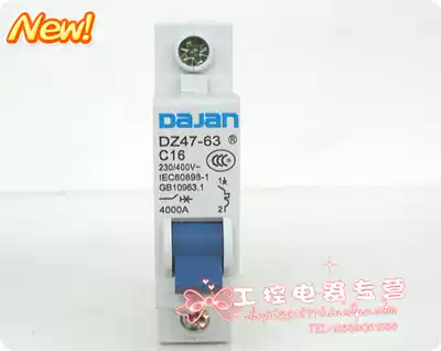 Circuit breaker DZ47-63 (C type) 32A air switch single stage 1p power switch