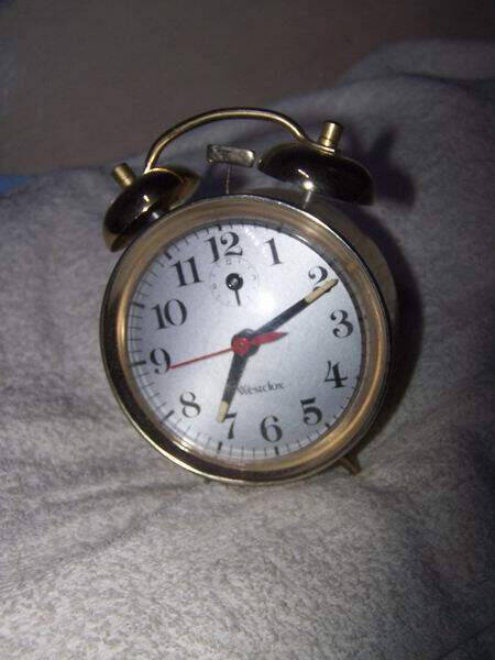 American brand Westclox pure mechanical alarm clock Night needle with small flaws