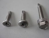 Stainless steel pan head self tapping drilling stainless steel yuan tou self-tapping drilling 410 self drilling tapping screw M4 2