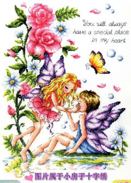 Five Crown★Small House Cross Embroidery★DMC Suite-SODA-G9(Pearl Edition) Flower Fairy
