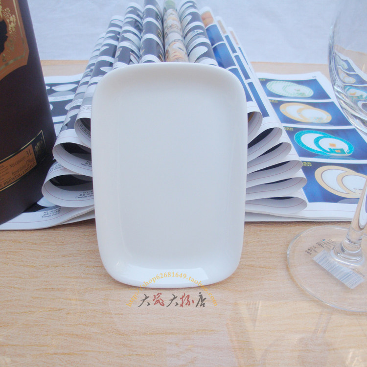 Dining room hotel ceramic soap dish towel dish rectangular dish face towel dish napkin dish long dish ink dish