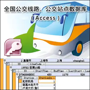 National Bus Line Database Bus Station Database(Provinces and municipalities directly under the central government) Access