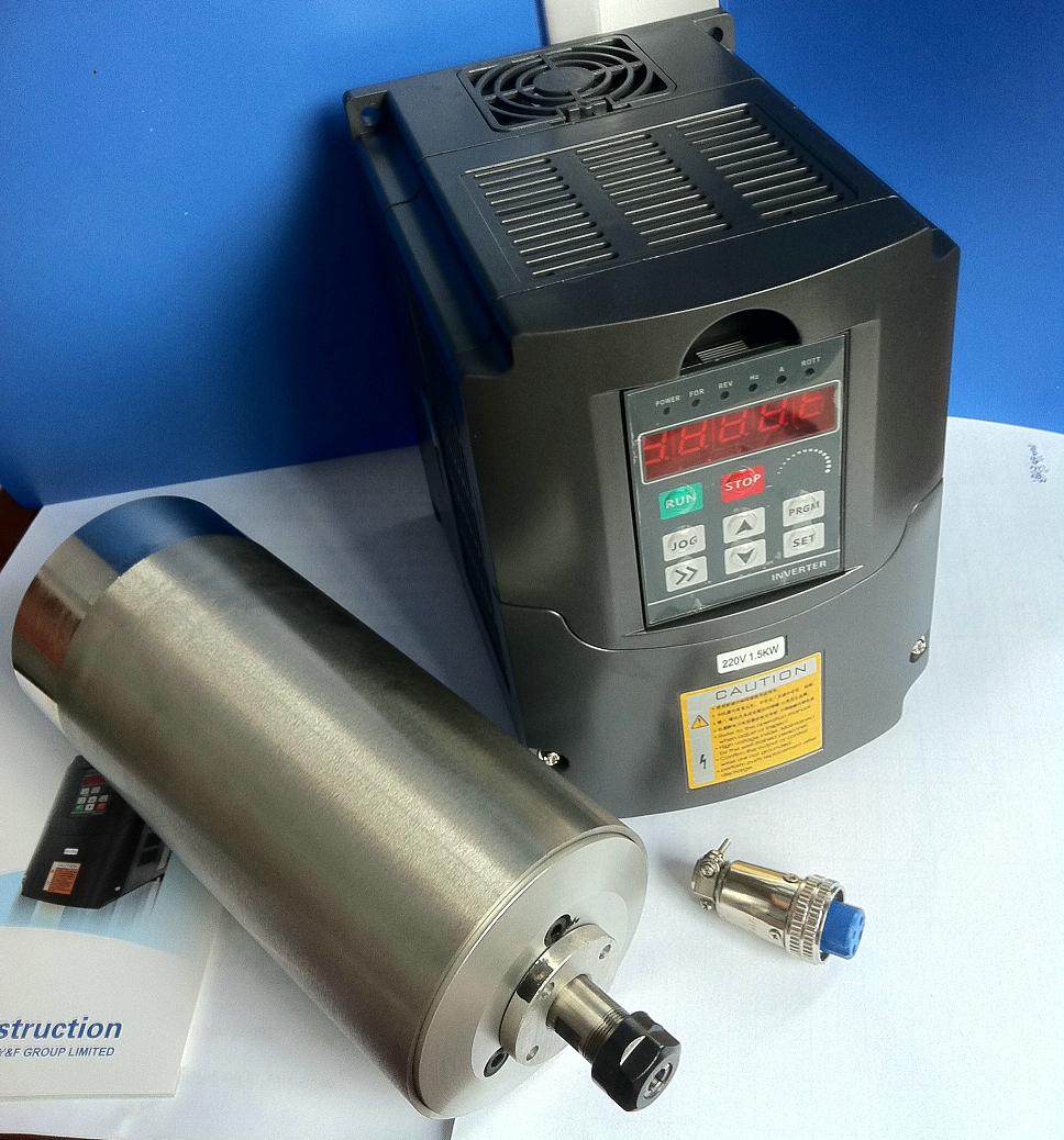 1 5KW110V frequency inverter matching spindle motor 65MM with water pump and holder engraving machine accessories