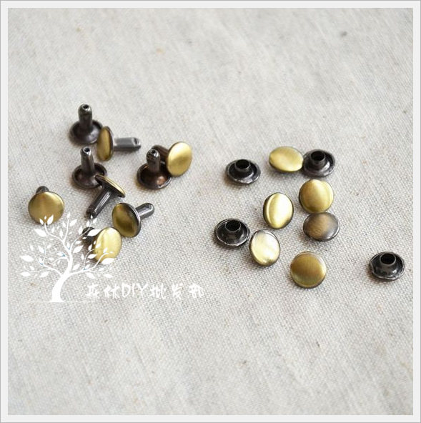 (Forest) 3 models of high-grade Qinggu sweep double-sided rivets 5MM 6MM 8MM 100 sets of bags