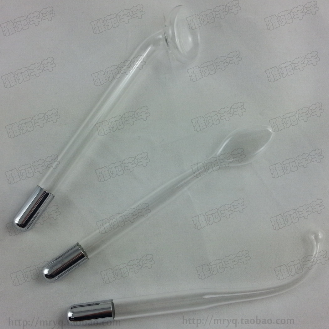 High Week Wave Accessories Red Light Glass Tube Electrotherapy Tube Drop Meniscus Shaped Mushroom Comb Facial Beauty