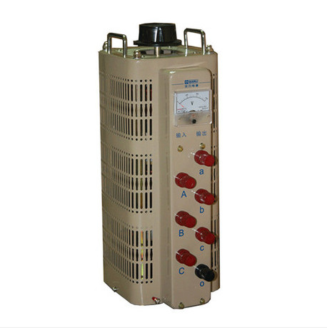 Shanghai full three-phase contact voltage regulator TSGC2-6KVA 6000VA 4200W 0-430V adjustable