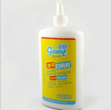 Promotion solid easy quick-drying white latex large bottle of DIY handmade adhesive 450ml non-toxic woodworking latex