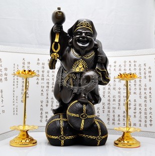 修明堂 正品大黑天财神 紫铜描金 赐福招财 摩诃迦罗神 赠品超多