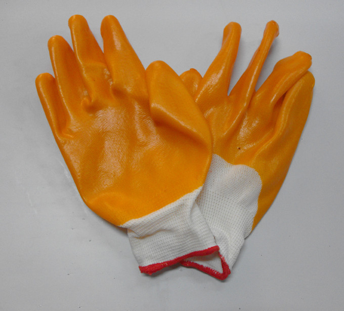 Labor insurance glovesNylon beef tendon full hanging glovesPVC rubberized glovesDipped glovesProtective gloves