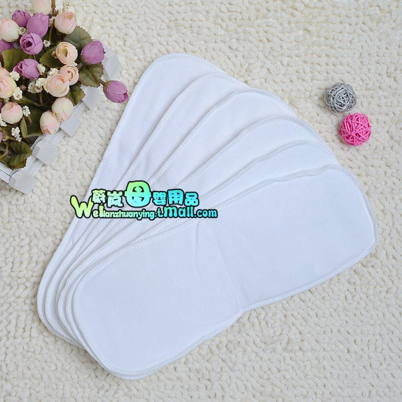 多比兔婴儿用品双面夹棉抗菌尿布衬垫/尿片6片装 尿裤4068