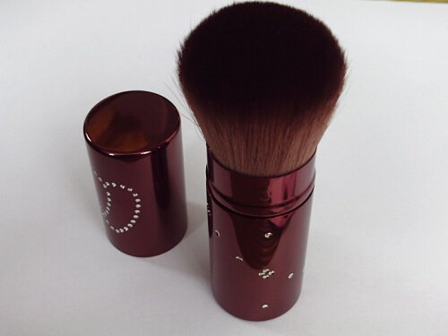 Beijin big blush brush retractable flower like moon series metal aluminum makeup brush 611