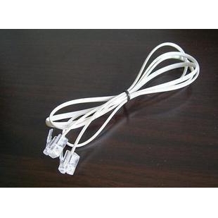 6P2C telephone line 2 core telephone line with crystal head two-core telephone line finished telephone line 0 5 1 meter long