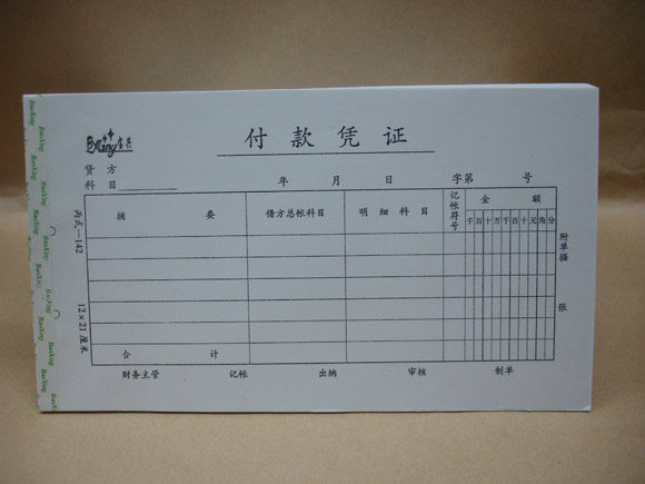 20 This payment warrant Baoxing voucher Financial voucher Payment warrant 40 pages per book