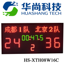 (Huanshan Science and Technology) Senior football electronic scoreboard with team name LED electronic board HS-XTH08W16C