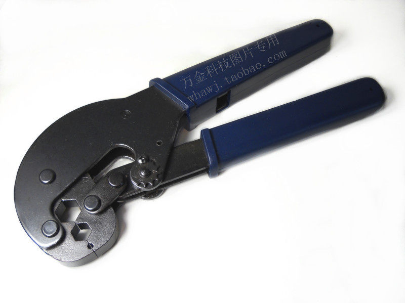 Cable TV tool F head cold pressure clamp quick pressure wire assembly clamp 75-5(rg6)-7(rg11)HT-106M