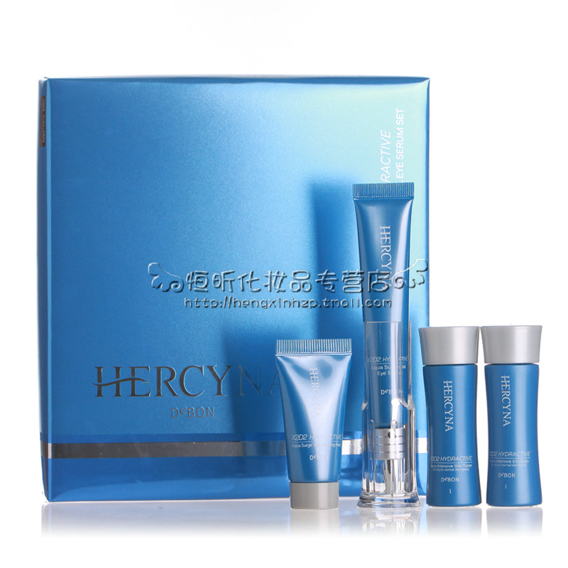 蝶妆海皙蓝水灵新活明眸精华霜眼霜20G 去干纹细纹套装特惠礼盒