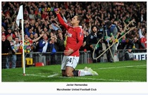 Little Pea Javier Hernandez Signature Photo Javier Hernandez