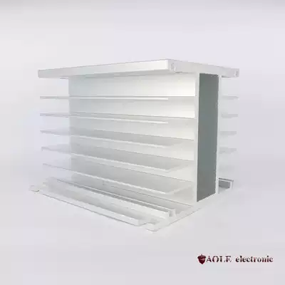 Drilling factory direct sales of three-phase solid state relay special aluminum extrusion material radiator H-105 heat dissipation base spot