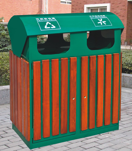 Outdoor trash can steel sheet recycling bin fruit leather bin bin sorting garbage bin cleaning barrel sanitation barrel customized
