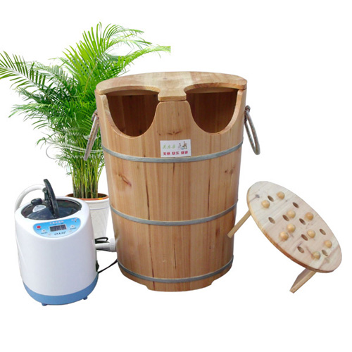 Melokang thickened fragrant fir foot bath barrel foot bath barrel pedicure barrel steam fumigation barrel steam foot barrel aromatherapy barrel