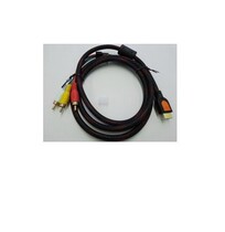 HDMI to 3RCA 3 Lotus HDMI to color difference HD extension cord computer TV connection 1 5 meters