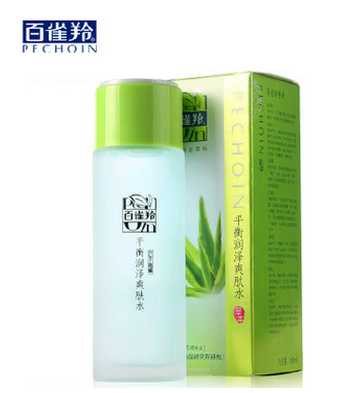 包邮正品百雀羚草本平衡润泽爽肤水100ml补水控油化妆水柔肤水