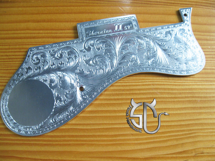 Epiphone Sheraton II Jazz Guitar Guard Board Hand Engraving Customizable Aluminum-Taobao