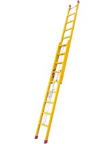 A nameplate FRP telescopic ladder Fully insulated ladder Household ladder lift ladder Two-section ladder electrician rope ladder