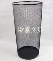 Barbed wire umbrella basket umbrella rack barrel painting and painting bucket drawing long tube 3-color wire trash can
