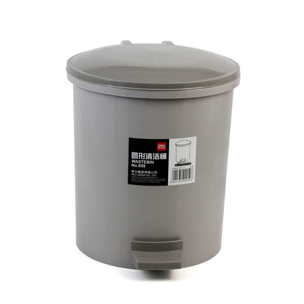 Deli 959 foot-operated round trash can Deli trash can 959 round trash can
