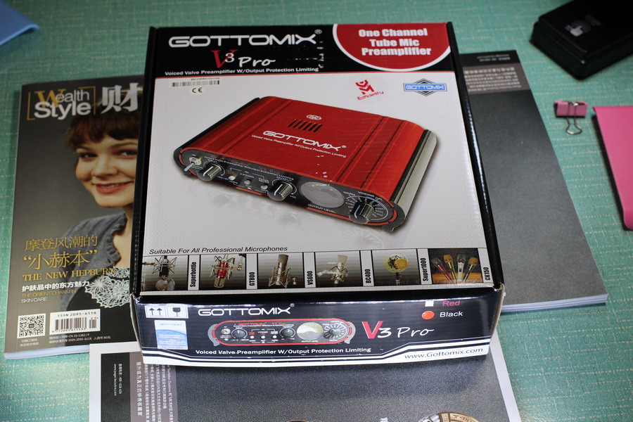 British GOTTOMIX Tubepre V3 PRO Mic Amplifier Vacuum Tube Talk Pressure Limit