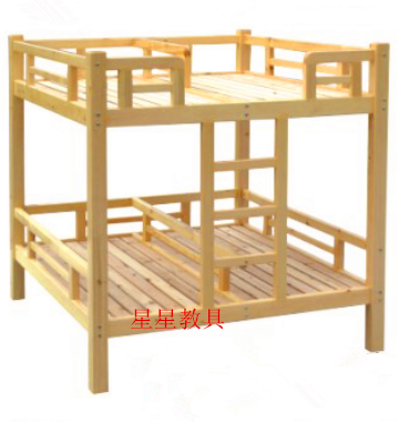 Kindergarten Special Bed Solid Wood Bed Zhangzi Loose Toddler Double Bed With Four Beds Children Log Bed Household Bed