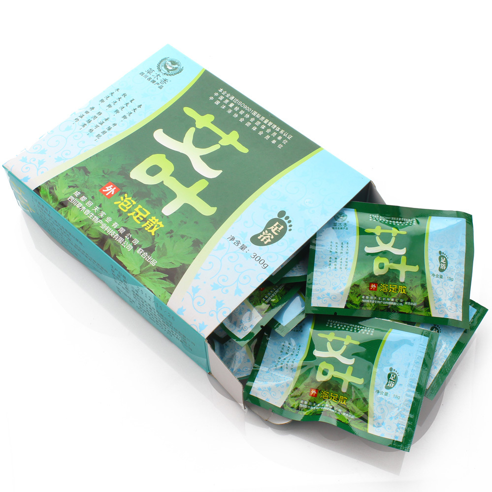 包邮 草木香艾叶足浴盐 艾草泡脚粉泡脚盐足浴粉泡澡 买2送1