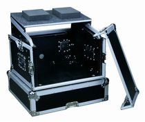 6U combination chassis with sliding computer desk aviation cabinet mixer cabinet tray chassis