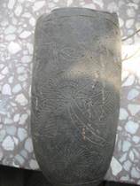 National folk carved folk pottery carved bird flower chopsticks cage Family decoration vase 1