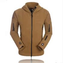 Special TAD outdoor US military version of anti-static fleece mens hiking thick cardigan jacket large size foreign trade