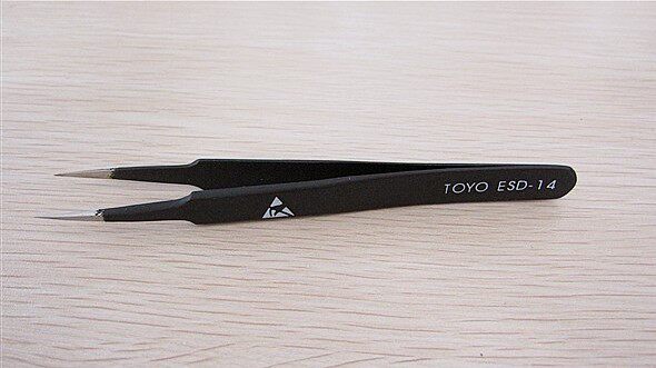 Ultra-hard TOYO antistatic tweezers suit TOYO ESD-14 upscale tweezer clips-Taobao