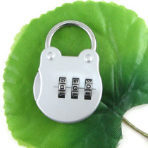 3 POCKET CODE LOCK LUGGAGE LOCK SILVER COLOR LOCK BAG SMALL PADLOCK LOCK FITNESS ROOM LOCK WARDROBE LOCK