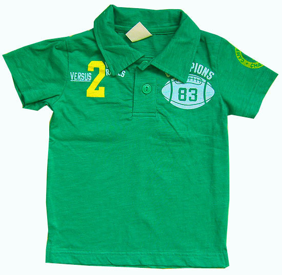 Japanese single BLUE MART slub cotton lapel T-shirt POLO shirt 130# special price
