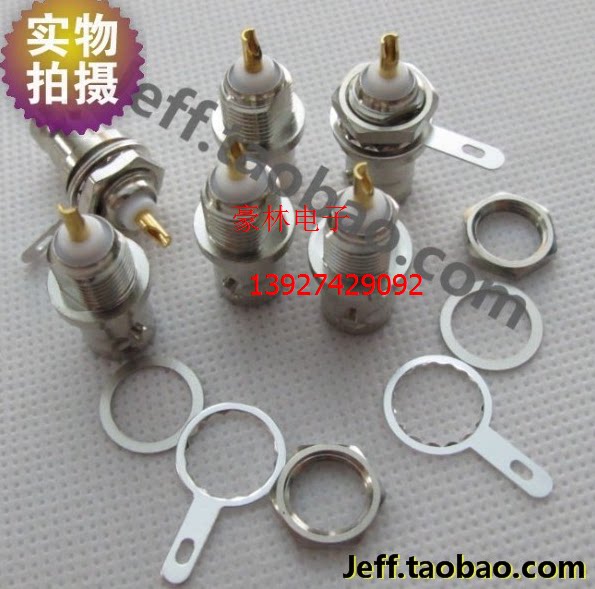 BNC-KY Panel Mount Connector 50 Ohm High Quality Full Copper BNC Seat Gold Plated BNC Socket BNC Female Seat