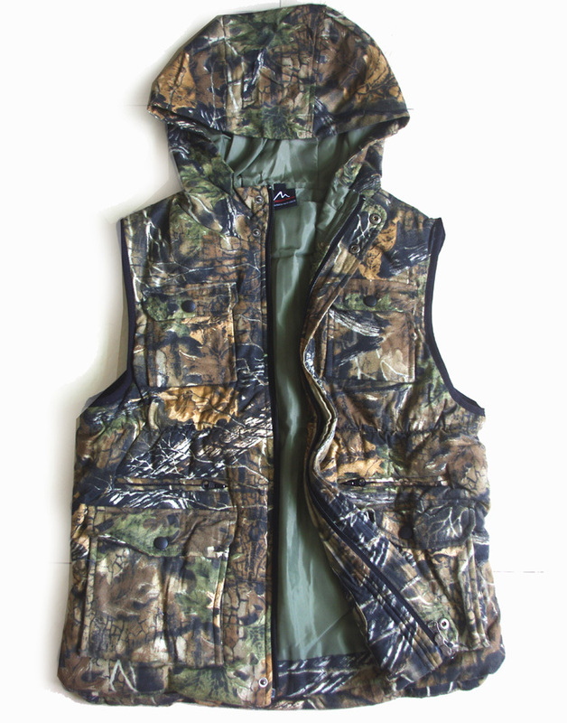  Waterproof Bionic Camouflage Clothing Hunting Clothing Bird Watching Clothing Bionic Camouflage Cotton Winter Clothing Winter Vest Waistcoat