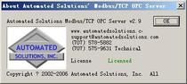 OPC server (Automated SolutionsModbus TCP Master OPC Server)