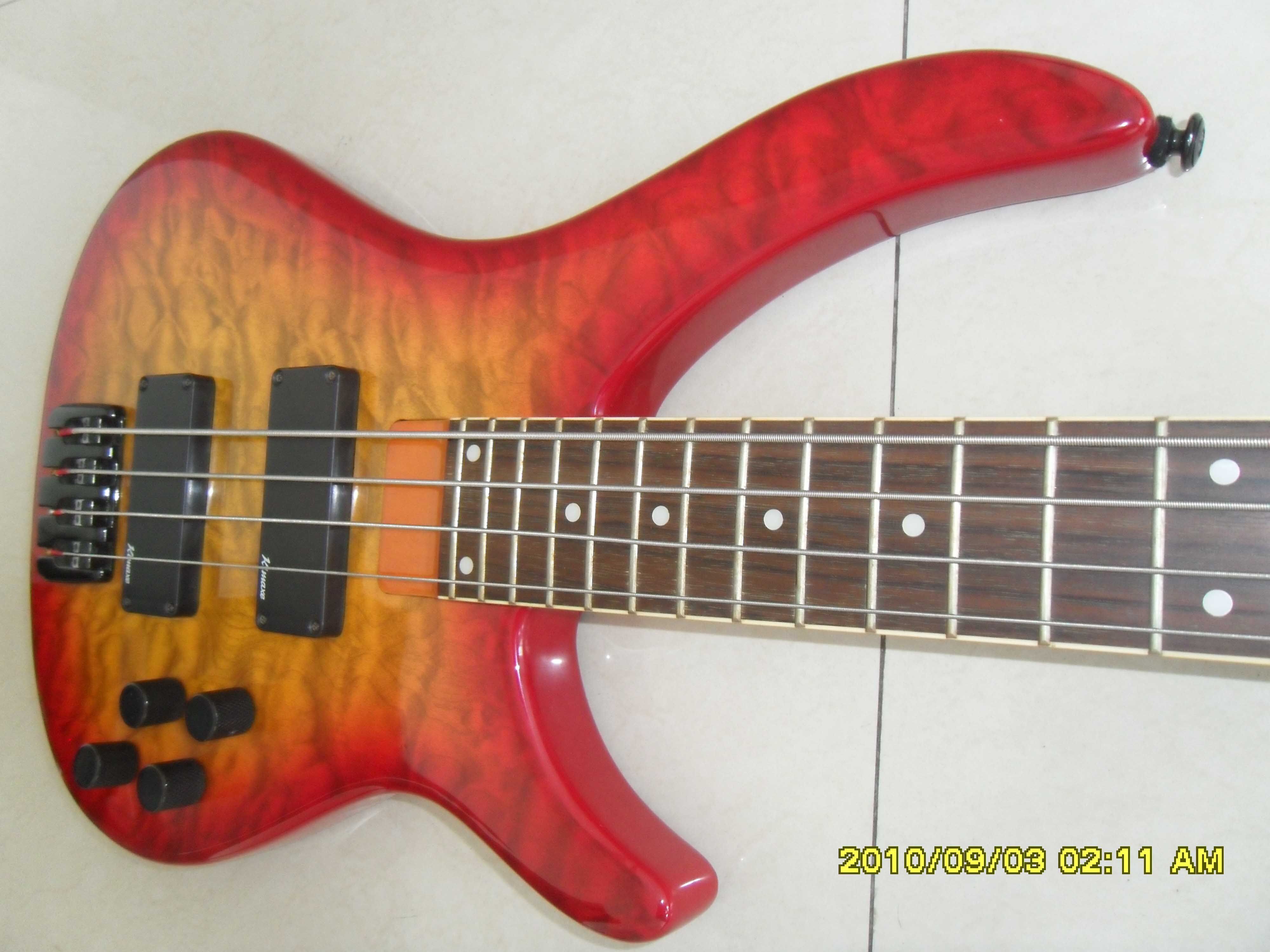 Brand new Korean electric bass kimaxe classic tiger leather BAO WEN version with gain function