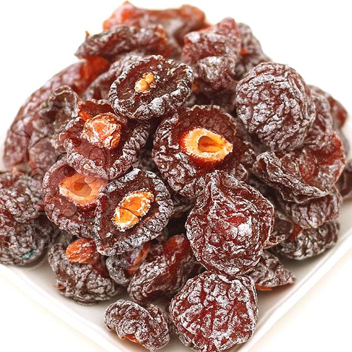 Snacks snack specie in half plum dry half plum sour plum 250g sour sweet fruit dry bulk fruit tasty, plum
