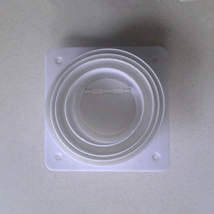 Cosmetic room anti-odor valve bath heater exhaust fan air duct check valve check valve check valve anti-reverse valve exhaust pipe anti-odor device